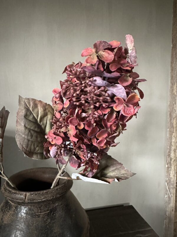 Cone Hydrangea Red 66 cm - Afbeelding 4