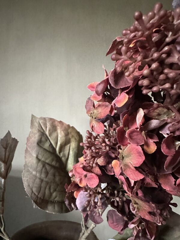 Cone Hydrangea Red 66 cm - Afbeelding 2