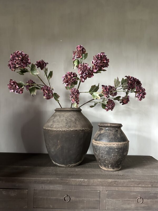 Hydrangea Spray Red 95 cm