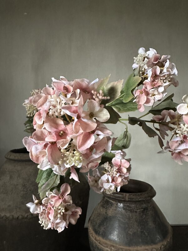 Hydrangea Spray Pink 95 cm - Afbeelding 5