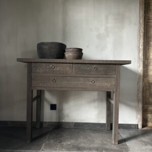 Sidetable INDIAN 3-Lades Driftwood
