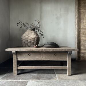 Salontafel JENONG 2-Lades Driftwood 120 x 70