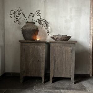 Set van 2 Driftwood Nachtkastjes 80 cm