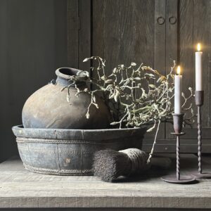 Oude Houten Olijfbak