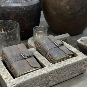 Hoffz Notitieboekje Lederen Kaft Met Gesp