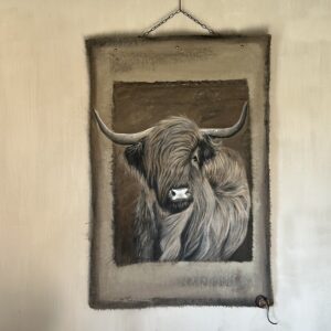 Handgeschilderd Kalkdoek San7