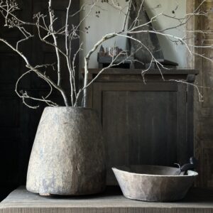 Unieke Oud Houten Hoffz Kruik