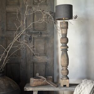 Oude Houten Balusterlamp Aura Peeperkorn