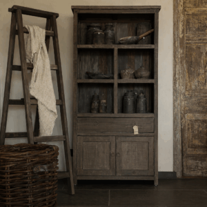 2-Deurs Boekenkast Met Lade Driftwood