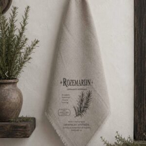 Shabby Linnen Sierdoek Rozemarijn