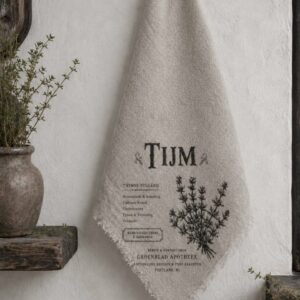 Shabby Linnen Sierdoek Tijm