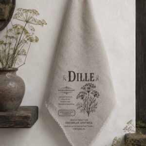 Shabby Linnen Sierdoek Dille