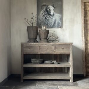 Sidetable KOTA Driftwood 3 lades 120 cm