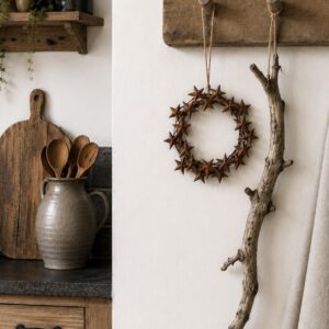 Roest Krans Met Sterretjes 15 cm (verwacht)