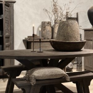 Ovale Driftwood Tafel Met Spinpoot