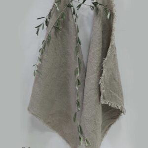 Shabby Linnen Sierdoek Met Zeiloog 45x45
